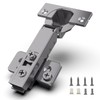 Chibery 10 Pack Frameless Full Overlay Soft Close Concealed Hinges,