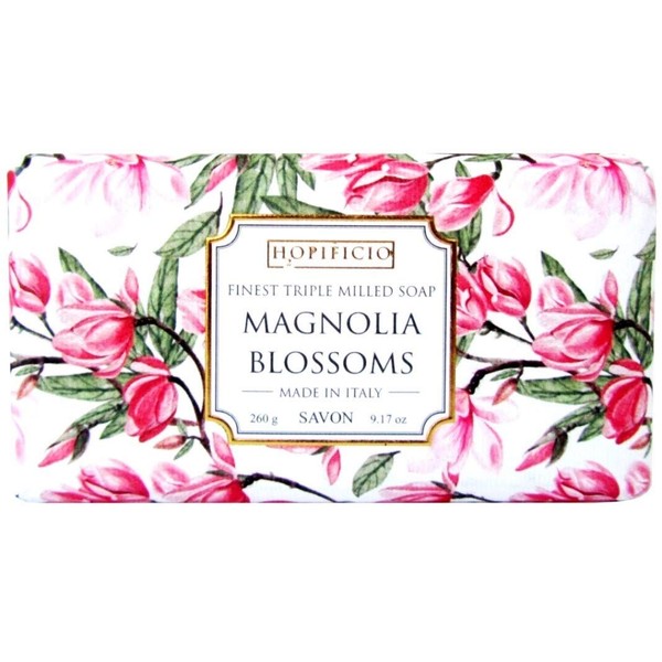 Hopificio Magnolia Blossom Luxury Italian Soap Bar 9.17 Oz