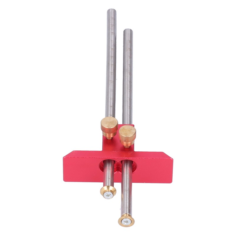 Woodworking Marking Gauge 20cm Clear Scale Double Head Scriber Ruler