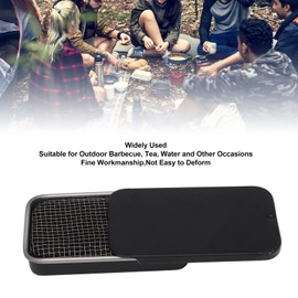 VBESTLIFE 2pcs Alcohol Stove Windproof Mini Portable Camping Stove for Picnic BBQ Camp Hiking (Black)