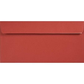 Netuno Envelopes DIN Long 110 x 220 mm 120 g Red Ruby Beautiful Envelopes Long Red Invitation Envelopes Wedding Envelopes Elegant DL Paper Envelopes High-Quality Eco Paper Pack of 100