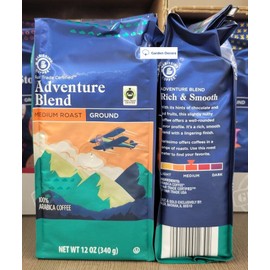 Barissimo Adventure Blend Medium Roast Ground Coffee 12oz 340g (Two Bags)