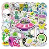 50Pcs Aliens Stickers Cool Stickers no Repeat Stickers for Kids
