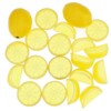 Woration 20 Pack Simulation Lemon & Slices Blocks Set, Artificial