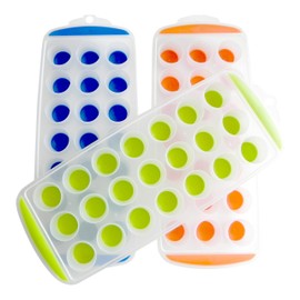 3 Pack Silicone Pop Out Ice Cube Trays