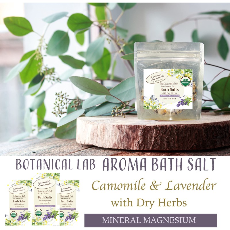 Bath Salt, Magnesium, Aroma Bath Salt, Chamomile, Lavender, Hot Bath,