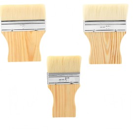 Ai-OUMLEEF 3 Pcs Flat Paddle Paint Brush Set, Wide Paint Brush Large Paint Brush, 3/4/5 Inch Art Paint Brushes Brushes for Art and Creative Painting