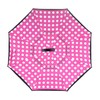 Parquet Pink Big Polka Dot Double Layer Inverted Umbrellas -