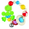 Heimess Wooden Elasticated Touch Ring Rattle (Frog)