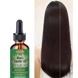 Black Castor Oil with Rosemary, Hair and Scalp Nourishing Oil,