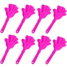 8 PCS Hand Clappers 7.5 Inch Plastic Hand Clappers Noisemakers Cheer Noise Makers Finger Noise Maker for Sporting Events Basketball Football Game Birthday Cheers Supplies Party Favors