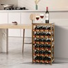 VASMIA Wine Rack Freestanding Floor, 6-Tier Display Wine Storage Shelves