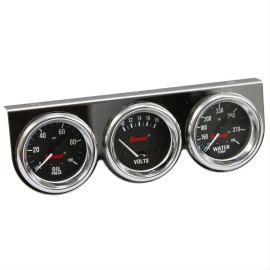 Summit Gauge Kit Analog 09 Series 2 5/8 in Oil PSI Water Temperature Voltmeter