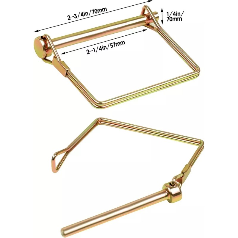 Pasador De Seguridad De Enganche Para Remolque 1/4 Pulgada