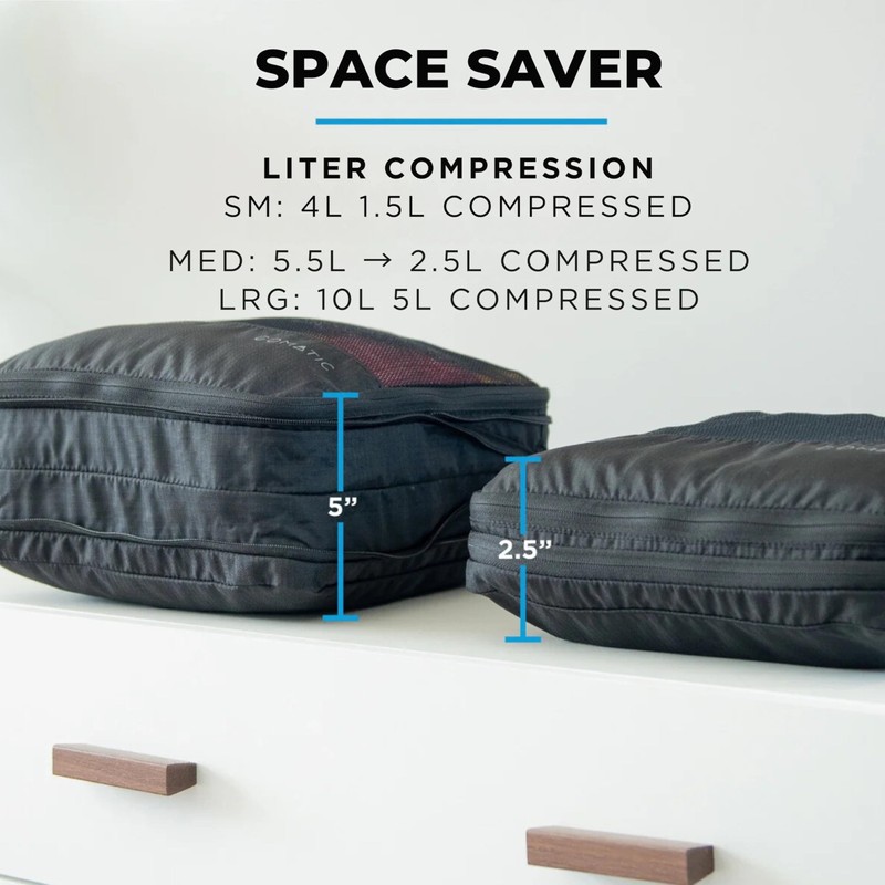 Gomatic Packing Cubes, Compression Luggage organisers for Carry-On, Suitcases, Travel