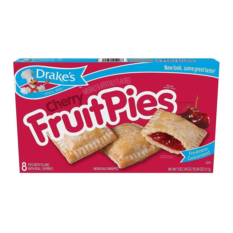 Drake's by Hostess 8 ct Cherry Fruit Pies 16 oz
