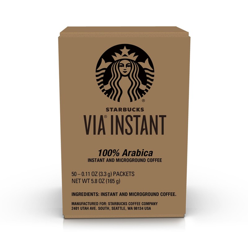 Starbucks VIA Instant Coffee, Light Roast Coffee, Veranda Blend, 100%
