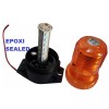 Aftermarket BEACON STROBE ROTATING+PULSE LIGHT AMBER ROOFTOP DUAL FUNCTION SU027-LED
