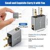 1/8" 1/8 Inch Airplane Flight Headphone Adapter 4 Pack, Dual
