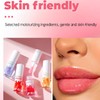 Sitovely 4PCS Hydrating Lip Oil, Fruit Flavoured Lip Glow Oil,