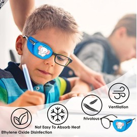 BOBOZHONG Eye Plasters for Glasses, 6 Pieces Amblyopia Eye Patches Children Amblyopia Corrected / Visual Accuracy Recovery Eye Patches for Adults and Children (Right Eye)