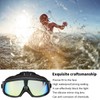 Electroplated Large Frame Swim Goggles Anti Fog Silicone Swimming High