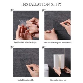 Tissue Case, Stylish, Wall Hanging, Tissue Cover, Tissue Box, Storage, Gray, Black, Wall, Toilet, Kitchen, Washroom, Tissue Holder, Kitchen Storage, Wall Mounted