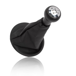 Konuooer 5 Speed Gear Knob with Gear Stick Cuff Compatible with Car Citroen Berlingo III from 2008 Gear Lever Head Car Accessories Compatible Peugeot Partner from 2008 7591.T1 2403.CN