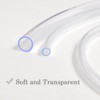 Quickun Industrial Grade Plastic PVC Vinyl Tubing, 1/25" ID x