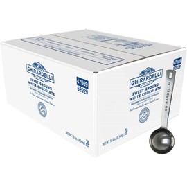 Ghirardelli Sweet Ground White Chocolate Gourmet Flavored Powder, 10 Pound Box with Ghirardelli Stamped Barista Spoon