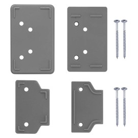 Callowesse Transparent Design Protective Skirting Board Spacer Kit for Indoor and Outdoor Air Retractable Stair Gates - Grey