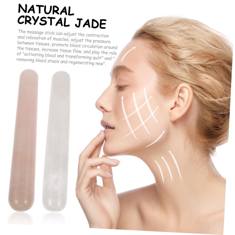 TOVINANNA Facial Roller for Firming Tightening Crystal Stone Face Roller