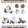 DolliBu Laying Donkey Unicorn Plush Stuffed Animal Toy - Super