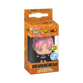 Funko POP! Keychain: DBS - Goku - (Rose BLK) - Glow In The Dark - Dragon Ball Super - Collectable Vinyl Mini Figure Novelty Keyring - Gift Idea - Anime Fans