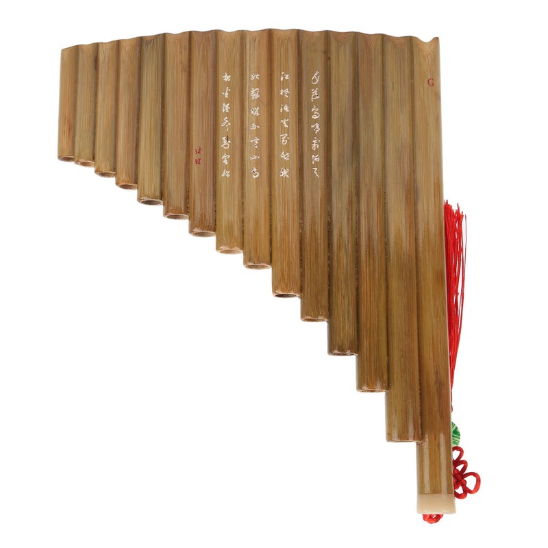 Pan Flute 15 Pipes G Key Chinese Traditional Musical Instrument