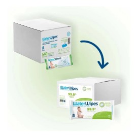 Pack X9 Toallas Humedas Texturizadas 99.9% Agua Waterwipes