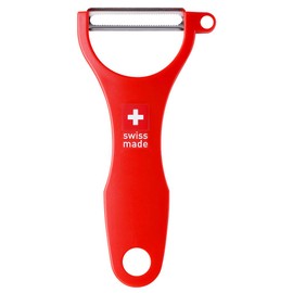 Ftmeslty Original Swiss Made Peeler Vegetable&Fruits stainless steel blade Peeler for kitchen (RED-Soft skin Peeler)