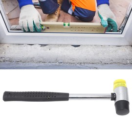 Martillo de Goma, Montado con Alambre Práctico Mango con Cabeza Doble para Montaje (Φ35mm)