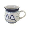 Blue Rose Polish Pottery Bluebird Bubble Mug