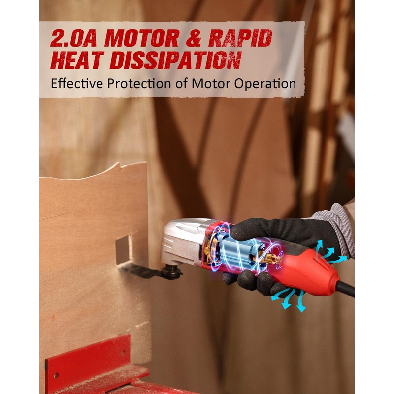 AVID POWER Oscillating Tool, 22000 OPM Electric Oscillating Multi Tool