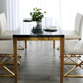 Transparent Table Film, Washable, Outdoor, PVC Tablecloth, 0.2 mm Thick, Non-Deformable, Provides Protection for the Desk, Choice of Sizes