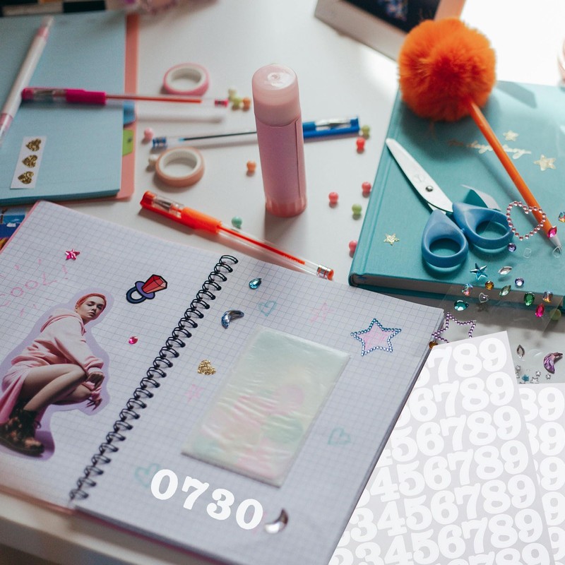 5 Sheets 1 Inch White Number Stickers for Marking, Classifying,