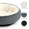 Love's cabin Round Donut Cat and Dog Cushion Bed, 25in