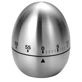 Kitchen Egg Timers for Boiling Eggs Mechanical Kitchen Timer Rotating Alarm with 60 Minutes Stainless Steel Visual Countdow Waterproof Timer for Cooking Exercise Learning Cosmetic Applications Baking