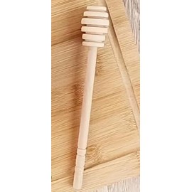 Honiglöffel, Holz, 15,2 cm, Spiraldesign, weißes Holz, 2 Stück