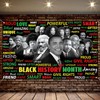 Black History Month Photo Booth Backdrop, Inspirational African American Wall