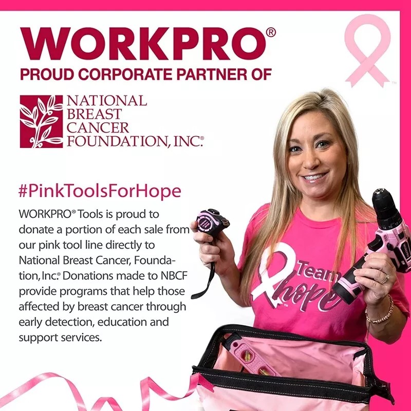 WORKPRO Folding Utility Knife Quick Change Box Cutter Pink Razor