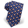 Men's 100% Silk Fetchin Bulldog Dog & Bones Animal Tie