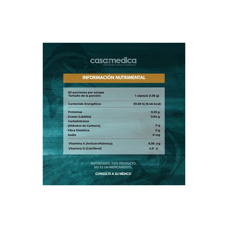 Capsulas De Aceite De Higado De Bacalao 90cap Nutricion 2000