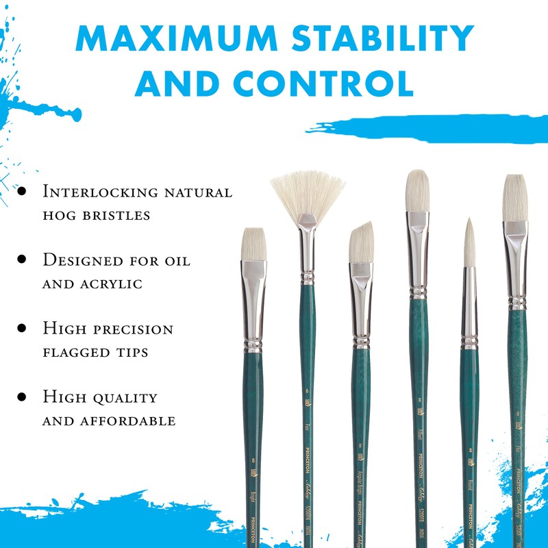 Princeton 5200 – Compartments Paint Brush – Natural – 6